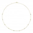 0.20Ct 14K Yellow Gold 18 Diamonds By The Yard Sparkle Chain Necklace
