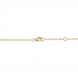 0.20Ct 14K Yellow Gold 18 Diamonds By The Yard Sparkle Chain Necklace