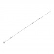 0.10Ct 14K White Gold 7 Diamonds By The Yard Sparkle Chain Bracelet