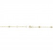 0.10Ct 14K Yellow Gold 7 Diamonds By The Yard Sparkle Chain Bracelet