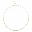0.46Ct 14K Yellow Gold Diamond Bezel Necklace