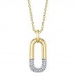 0.10Ct 14K Yellow Gold Diamond Necklace