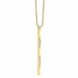 0.17Ct 14K Yellow Gold Diamond Geo Cut Necklace