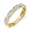 0.29Ct 14K Yellow Gold Diamond Baguette Band
