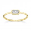 0.07Ct 14K Yellow Gold Diamond Baguette Ring