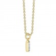 0.07Ct 14K Yellow Gold Diamond Baguette Necklace