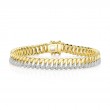 0.88Ct 14K Yellow Gold Diamond Link Bracelet
