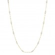 14K Yellow Gold Cultured Pearl Sparkle Chain Necklace