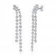 1.49Ct 14K White Gold Diamond Earrings