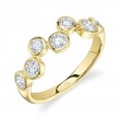 0.78Ct 14K Yellow Gold Diamond Bezel Ring
