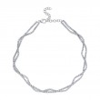 2.53Ct 14K White Gold Diamond Twisted Double Strand Necklace