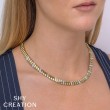 1.77Ct 14K Yellow Gold Diamond Ribbed Necklace