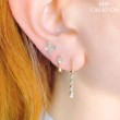 0.45Ct 14K White Gold Diamond Bezel Earrings