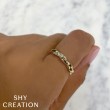 0.12Ct 14K Yellow Gold Diamond Twisted Band