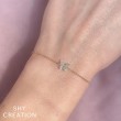 0.08Ct 14K Rose Gold Diamond Butterfly Bracelet