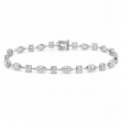 5.34 Carats Round & Marquise Diamond Bracelet