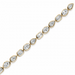 8.53 Carats Multi-Shape Bezel Diamond Bracelet