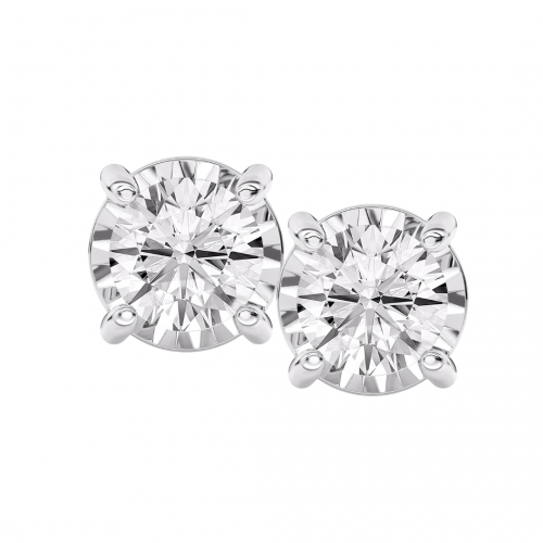 0.50 Carats Round Diamond Studs