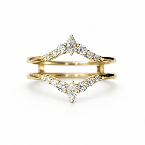 Scarlett 0.37 Ct Round Diamond Ring Guard