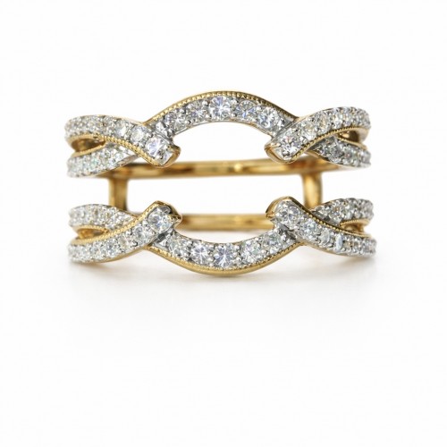 Eliza 0.62 Ct Round Diamond Ring Guard