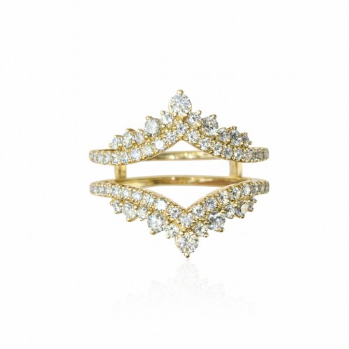 Celest 1.00 Ct Round Diamond Ring Guard