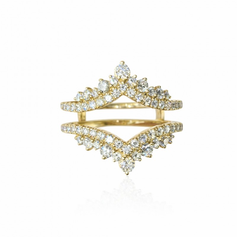 Celest 1.00 Ct Round Diamond Ring Guard