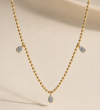 Fancy Diamond Drop Station Necklace