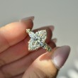 4.71 Carats Yellow Gold Marquise  Cut Diamond Engagement Ring