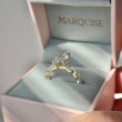 4.71 Carats Yellow Gold Marquise  Cut Diamond Engagement Ring