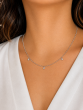 Bead Station Tear Drop Pattern Necklace