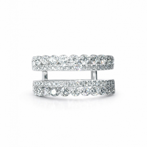 Kylie 1.50 Ct Round Diamond Ring Guard