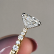 2.75 Carat Oval Cut Diamond Engagement Ring & Wedding Band Set