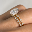 2.75 Carat Oval Cut Diamond Engagement Ring & Wedding Band Set