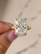 8.50 Carat Cushion Cut Halo Engagement Ring