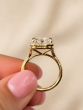 8.50 Carat Cushion Cut Halo Engagement Ring