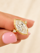 4.20 Carat Marquise Cut Vintage Inspired Diamond Ring