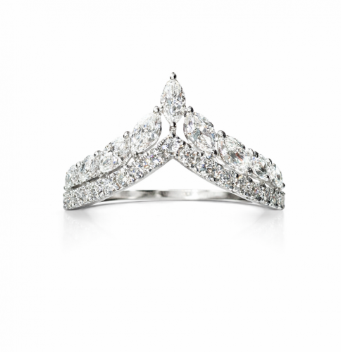 0.87 Carat Round & Marquise Diamond Half Enhancer