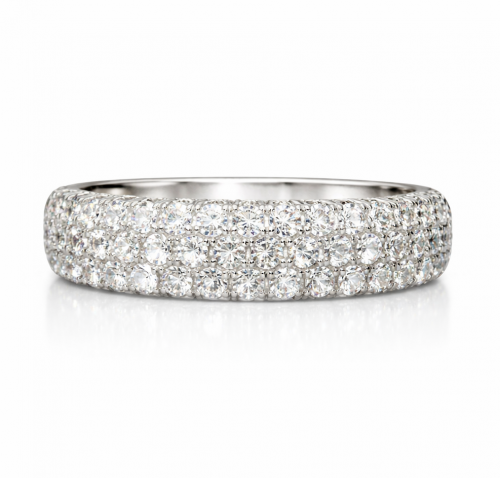 1.27 Carats Pave Diamond Band
