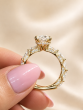 4.30 Carat Oval Cut Diamond Engagement Ring