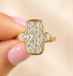 5.50  Carat Cushion Cut  Engagement Ring