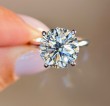 5.00 Carats Round Solitaire Diamond Ring