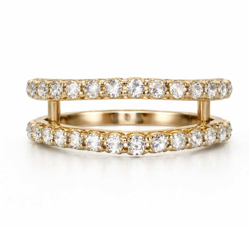 Nichole 0.50 Ct Round Diamond Ring Guard