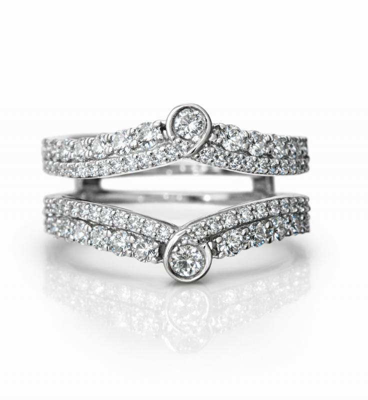Mia 1.50 Carat Round Diamond Ring Guard