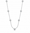 0.76 Carats Diamond Station Necklace