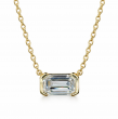 0.74 Carats Emerald Cut Diamond Pendant