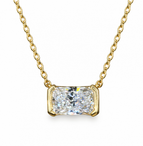 0.82 Carats Radiant Diamond Pendant