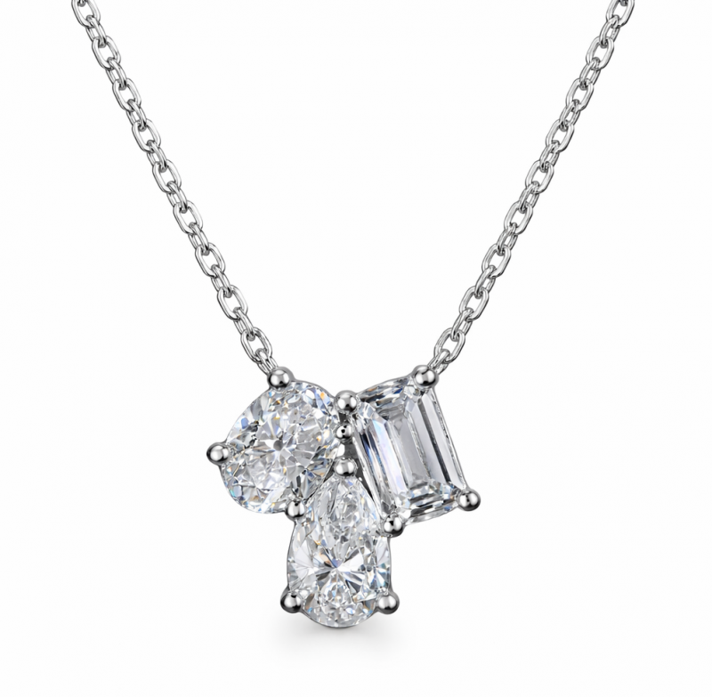 1.05 Carat Multi-Shape Lab Grown Diamond Pendant