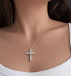 3.00 Carats Cross Diamond Pendant