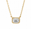 0.50 Carat Emerald Cut  Lab Grown Diamond Necklace