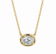 0.50 Carat Oval Lab Grown Diamond  Necklace